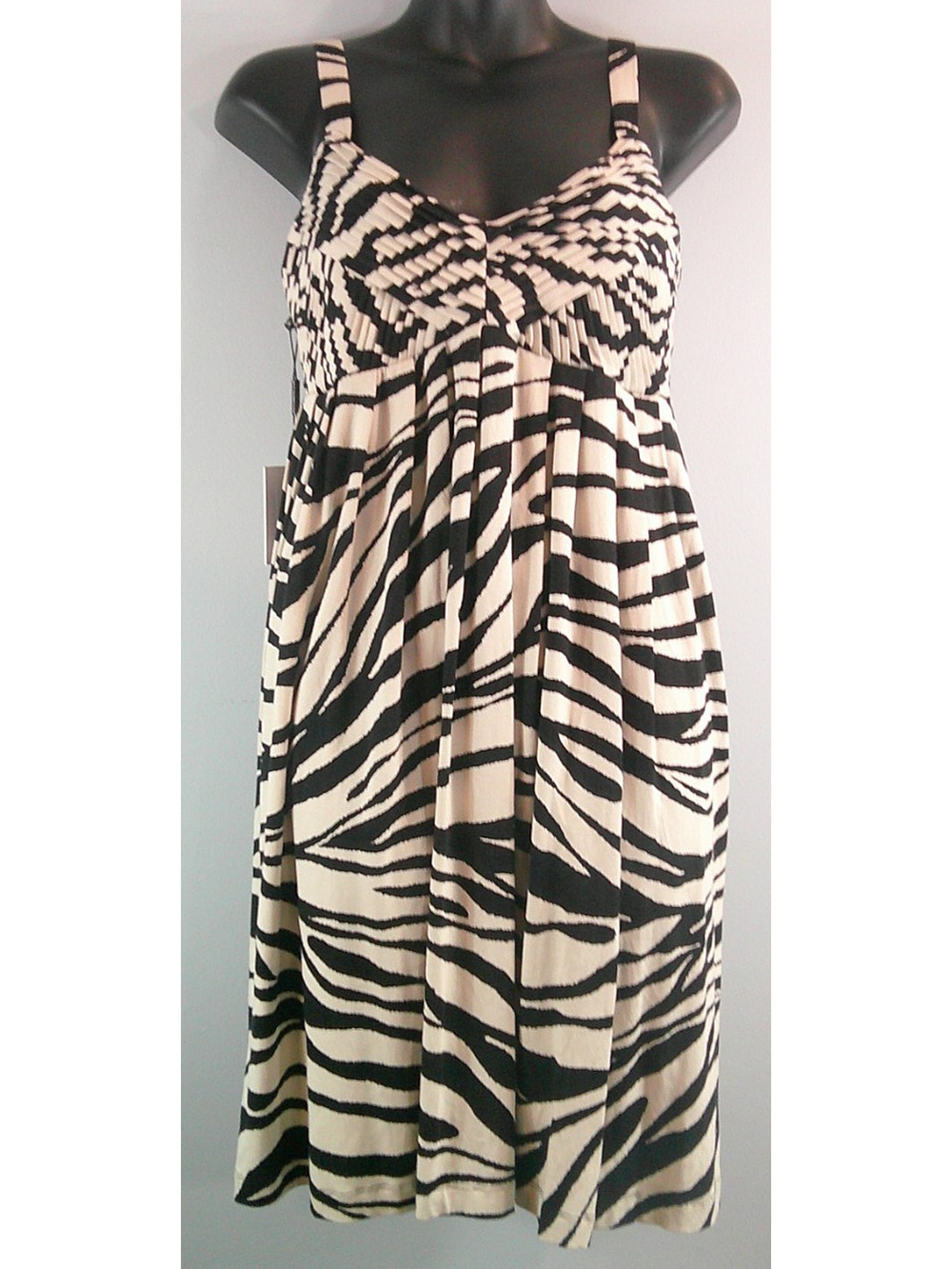 Calvin Klein Fit & Flare Dress – Size 4, Animal Print, Summer Ready